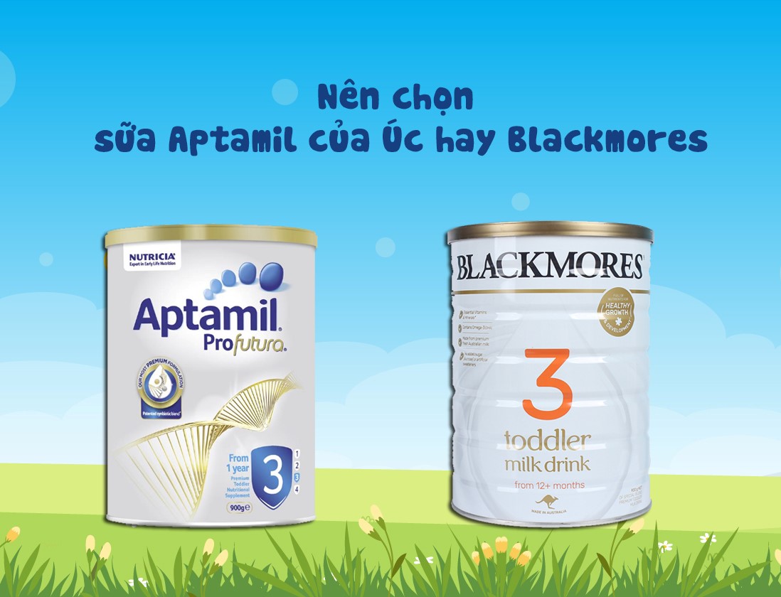 So sánh sữa Blackmores và Aptamil Úc: sữa nào nhạt hơn? - Đồ sơ sinh trọn gói