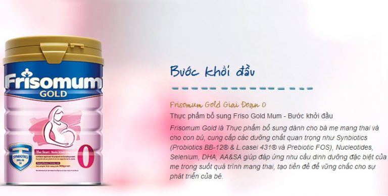 Sữa bầu Frisomum Gold có tốt không? Có bị tanh không?