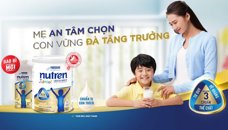 Sữa Nutren Junior có tăng chiều cao không ?