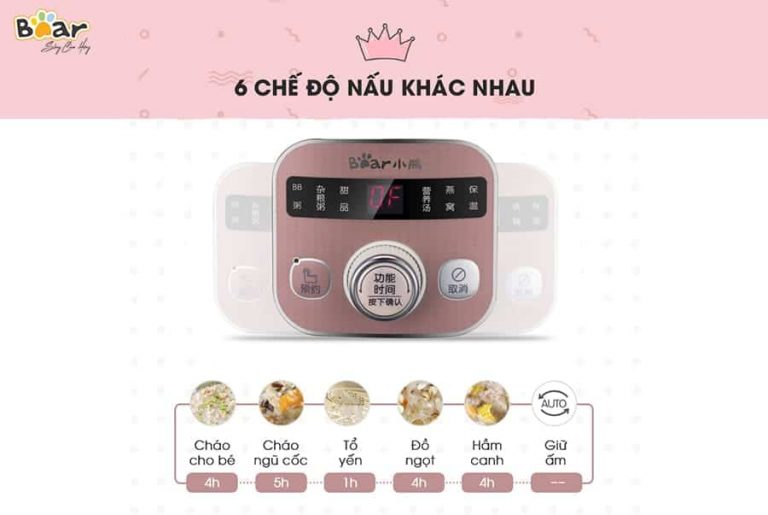 Giải đáp các chế độ nồi nấu chậm Bear mẹ nên biết