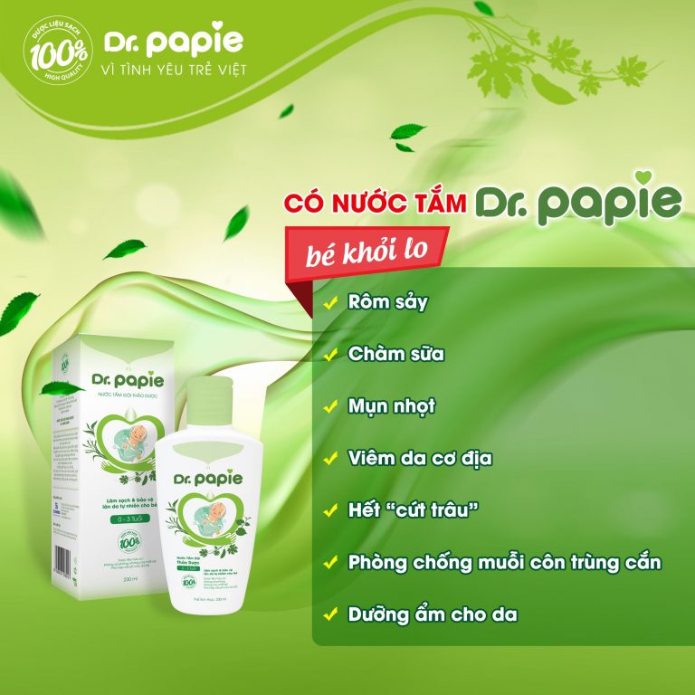 Tổng hợp thông tin chi tiết nhất về sữa tắm trẻ em Dr Papie