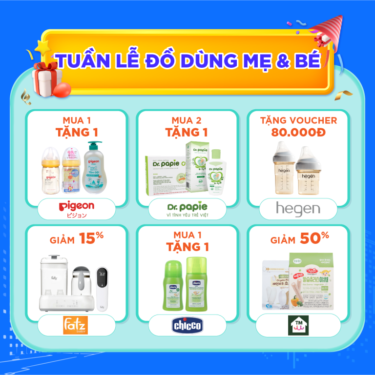 Đón sinh nhật KidsPlaza 15 tuổi – Đồ dùng mẹ và bé SALE SỐC