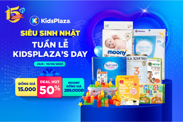 Đại tiệc “Siêu sinh nhật – Siêu tuần lễ KidsPlaza’s day”