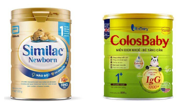 So sánh sữa Similac và Colosbaby, nên chọn sữa nào?
