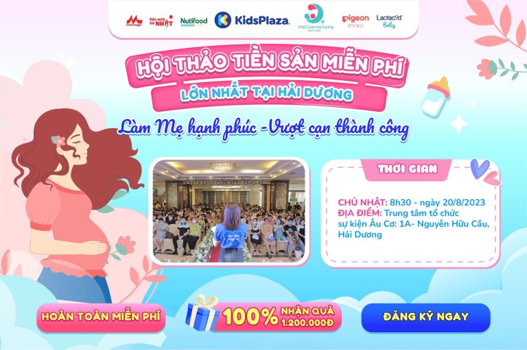 Lớp học tiền sản tháng 8 lớn nhất tại Kidsplaza Hải Dương