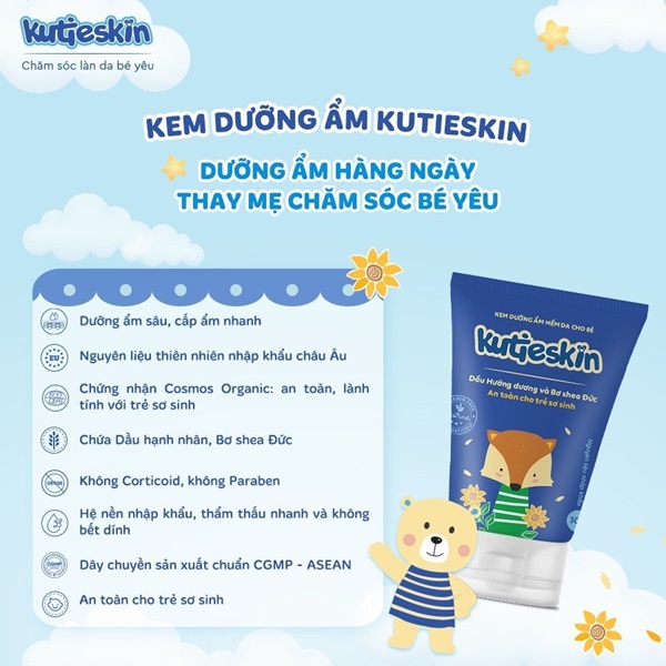 Kem dưỡng ẩm cho bé Kutieskin có tốt không?