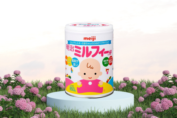 Tìm hiểu thành phần, công dụng của sữa Meiji HP dành cho trẻ dị ứng sữa bò