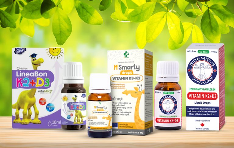 Vitamin D3K2 và vitamin D3K2MK7 cái nào tốt hơn