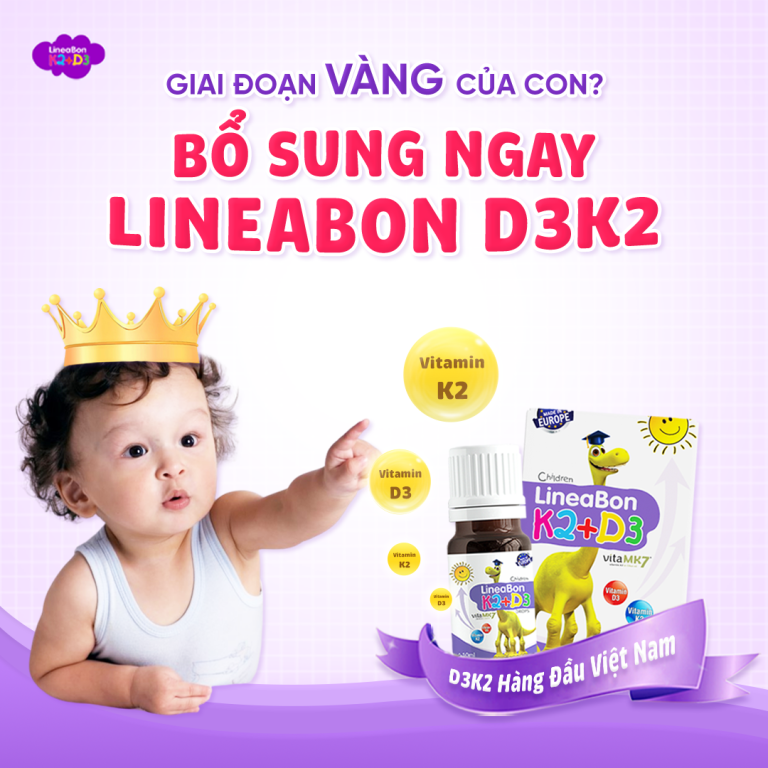 Bổ sung D3K2 Lineabon thường xuyên cho trẻ được không?