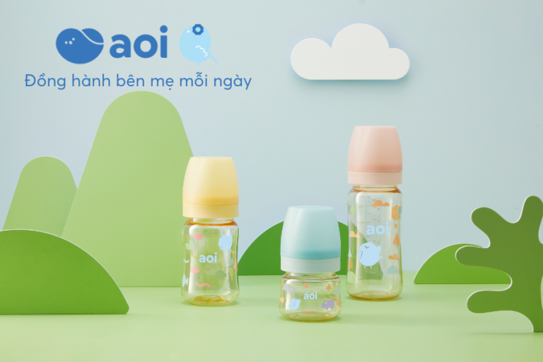 Thiết kế của bình sữa Aoi Flora có điểm gì đặc biệt