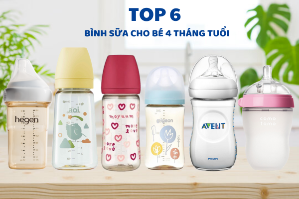 Top 6 bình sữa cho bé 4 tháng tuổi được các mẹ bỉm sữa tin dùng
