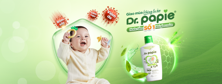 Nước tắm gội thảo dược Dr. papie có giảm rôm sảy không?