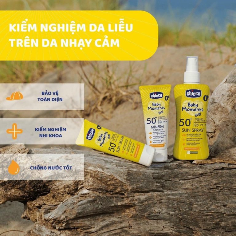 Review kem chống nắng Chicco spf 50+ có tốt không