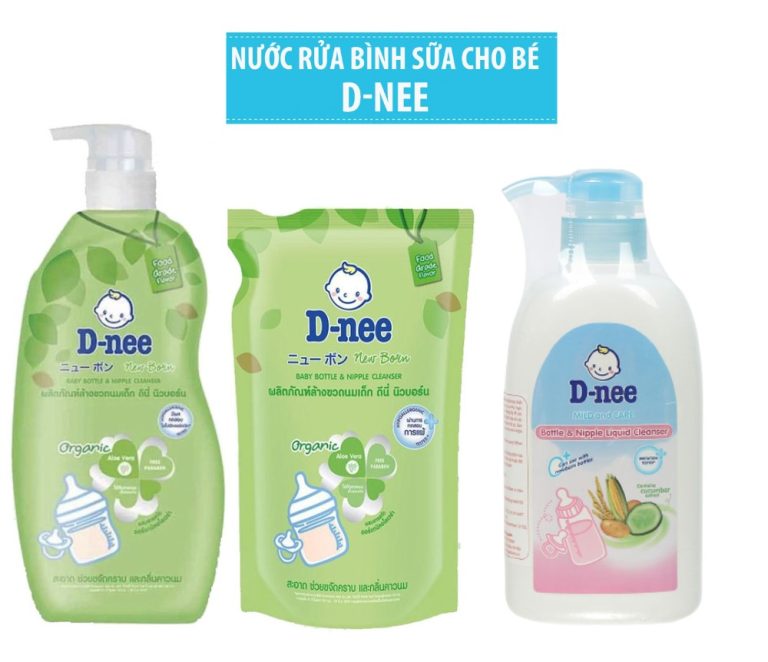 Hướng dẫn mẹ cách sử dụng nước rửa bình sữa Dnee đúng nhất