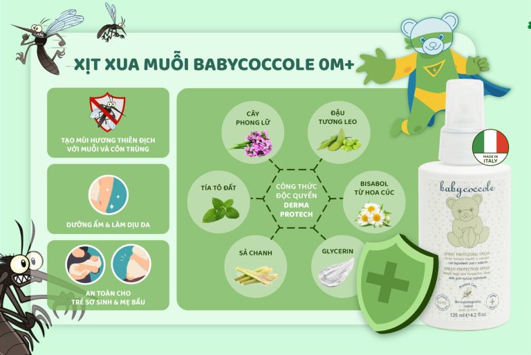 So sánh xịt chống muỗi Chicco và Babycoccole loại nào tốt