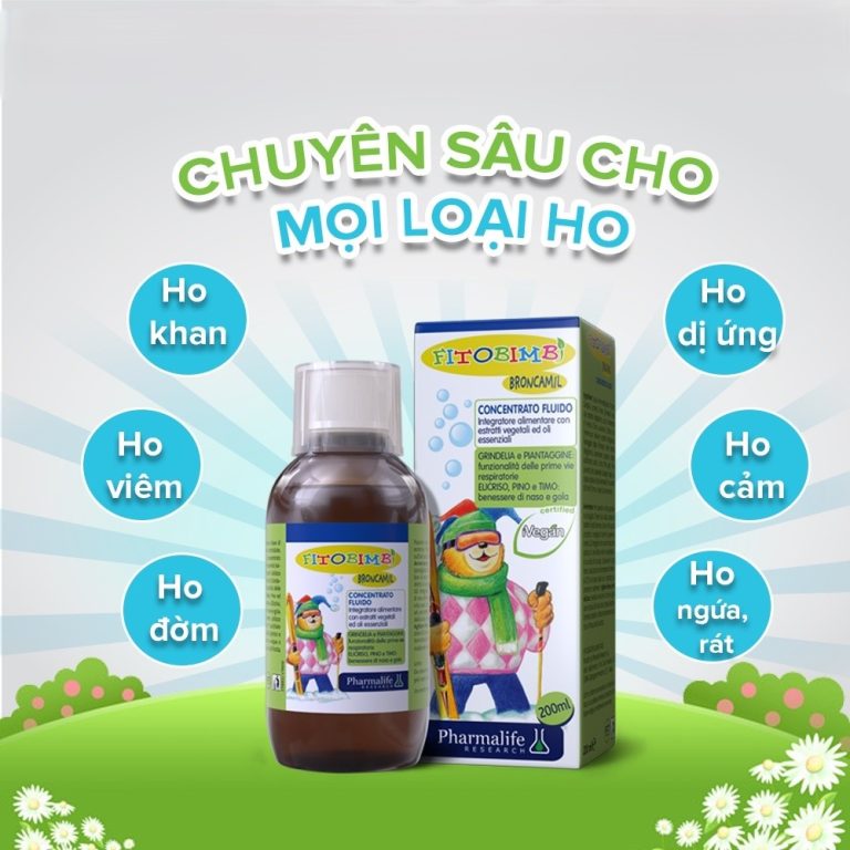 Thực phẩm Siro Broncamil Bimbi có công dụng gì ?