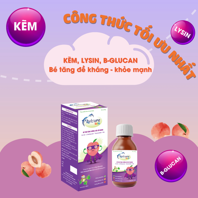 Siro tăng đề kháng cho bé Avisure Muno có vị gì