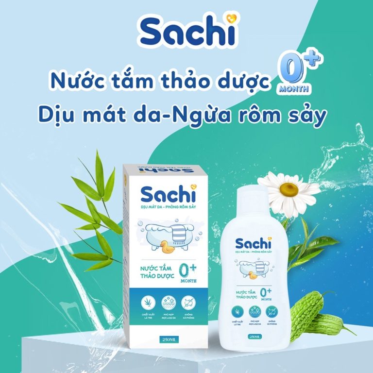 Review nước tắm thảo dược Sachi
