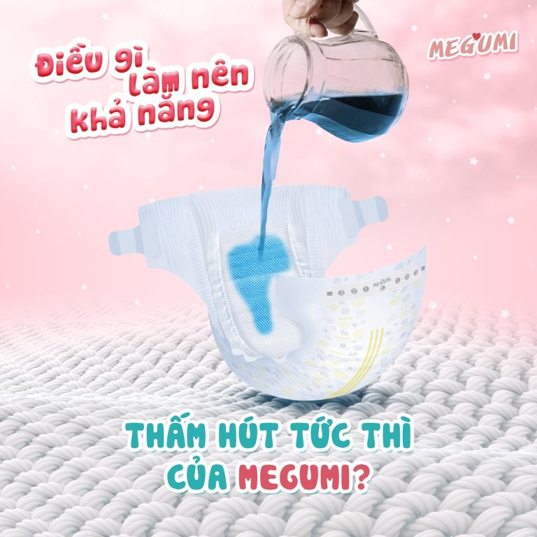 Đánh giá hiệu quả của bỉm Megumi trong việc giữ khô ráo suốt đêm